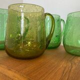 Blown glass mugs