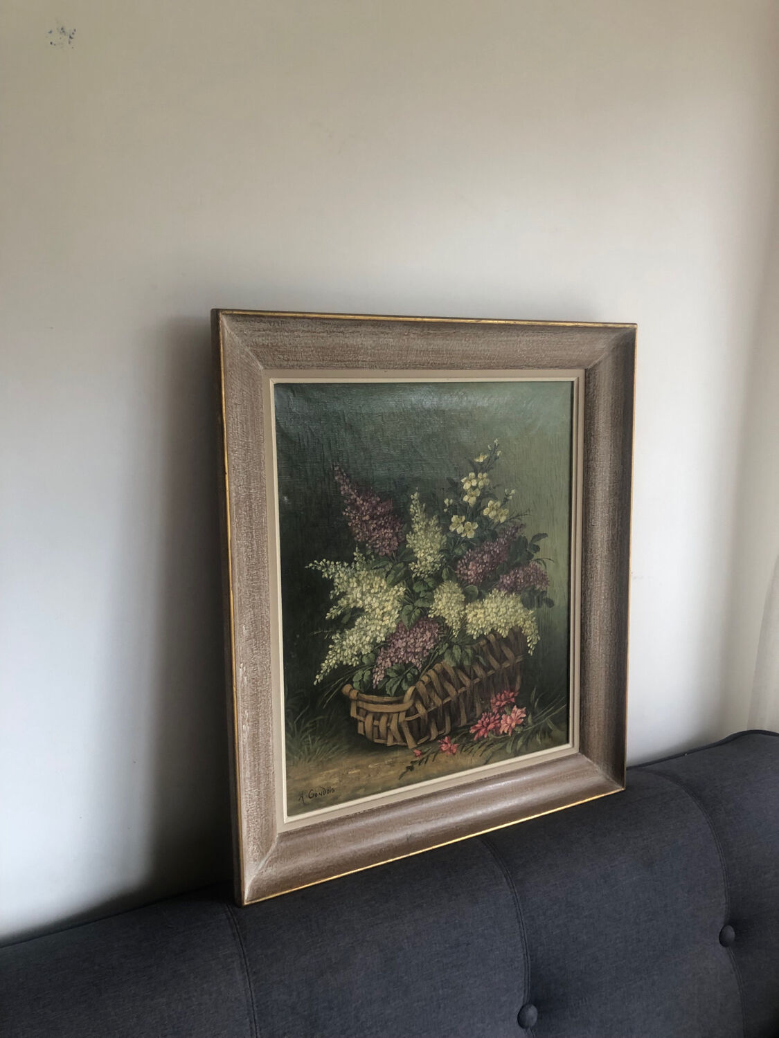 Bouquet of lilacs oil on canvas