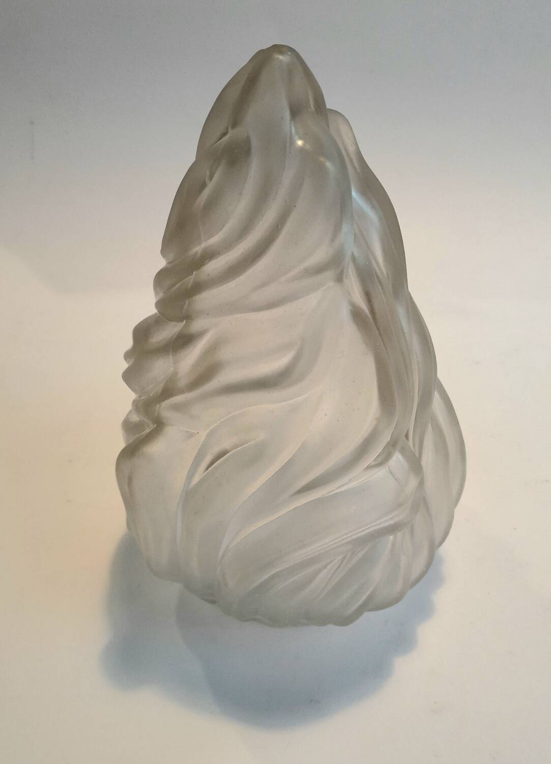 Frosted glass flame lampshade