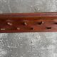 Extra-Long Solid Wood Wall Coat Rack, Walnut Brown, 20 Pegs — Mid-Century Vintage