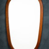 Danish mirror with frame in teak, 1960s