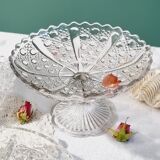 Plat sur piedouche en cristal