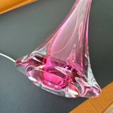 Val Saint Lambert violet lamp