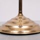 Classic brass Floor Lamp with Curved Neck, 1950s
