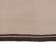 Turkish flat-weave hemp rug off-white with stripes 160 x 332 cm