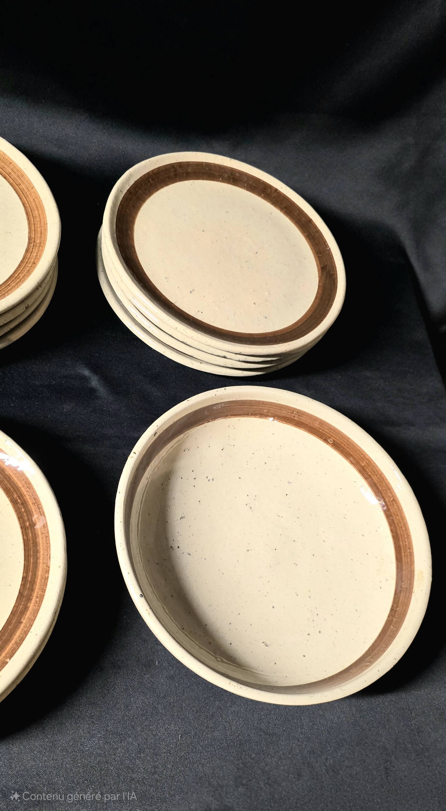 ROBERT PICAULT (1919-2000), a set of vintage glazed ceramic dishes