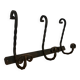 Old wrought iron coat hook/coat rack