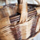 Oval rattan basket