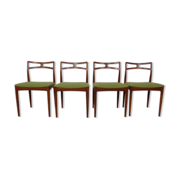 Model 94 Teak Dining Chairs by Johannes Andersen for Christian Linneberg, 1960s, Set of 4