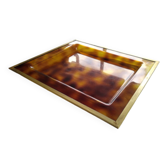 Tortoiseshell style tray 1970