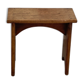 Lace bench in natural wood folk art, quite high