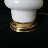 white opaline bedside lamp