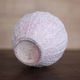 Signed crinkled enamel round vase, pink Art Deco vase, interior decoration, collection
