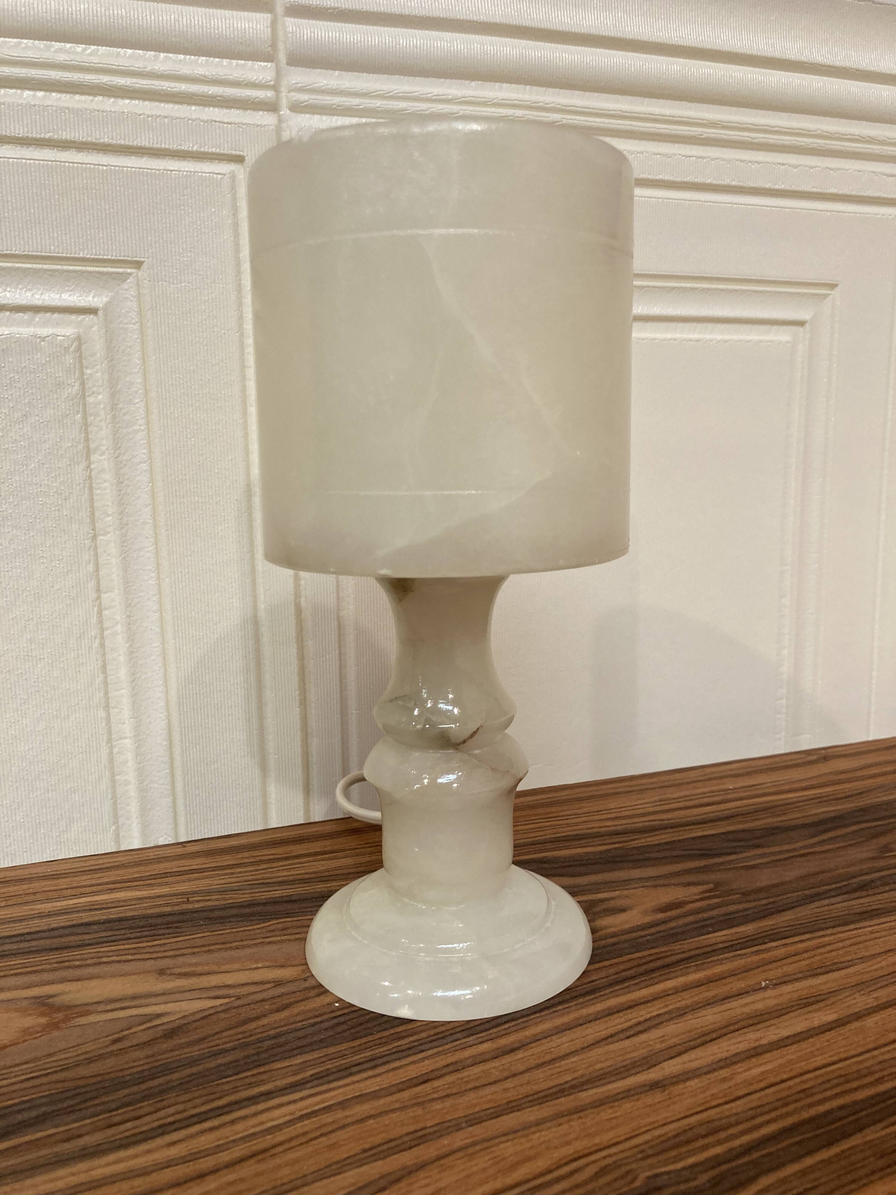 ALABASTER LAMP DESIGN 1950.