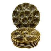 Gien ceramic oyster plates