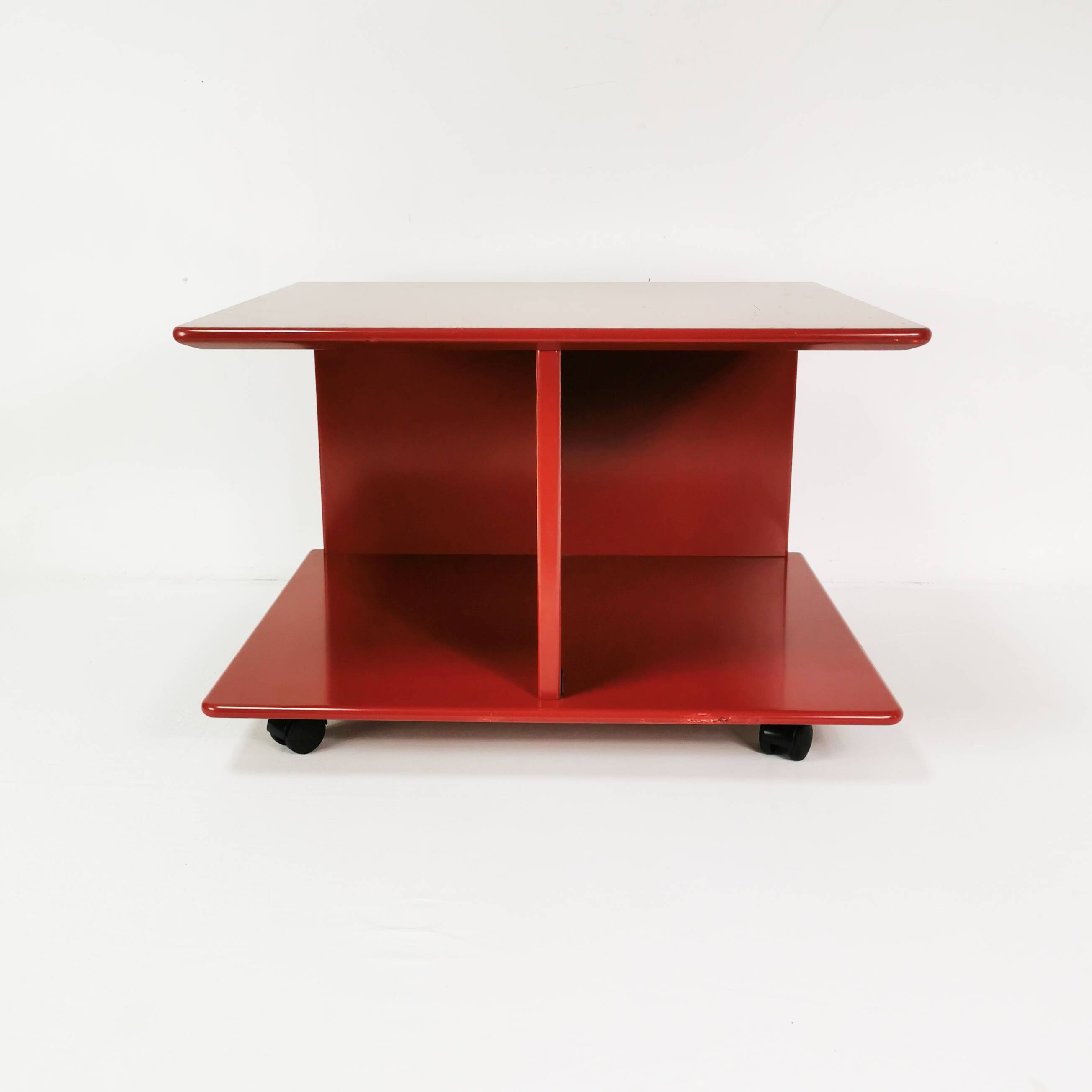 Modernist wall table-cabinet, mutaro, interlubke, germany, 1970s.