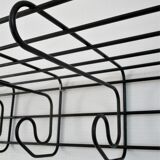 Coat rack metal black ikea design 80s