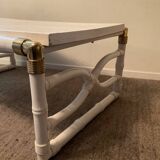 1970s "Kettal" Bamboo Coffee Table in Fiberglass