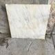 Square coffee table in marble and stainless steel - 1980s design