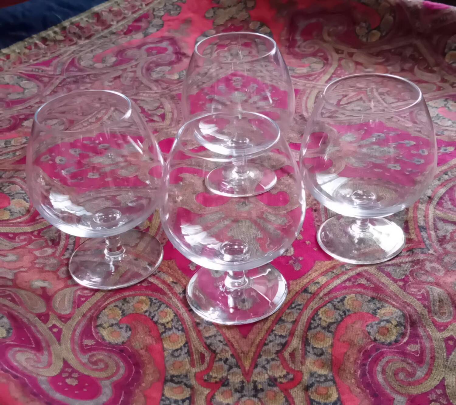 Sèvres crystal cognac glasses