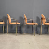 Vintage dining chairs by Belgochrom, set of 4 - 1980s