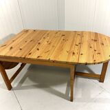 Karin Mobring grande table à manger à oreilles tombantes Ikea 1970-80