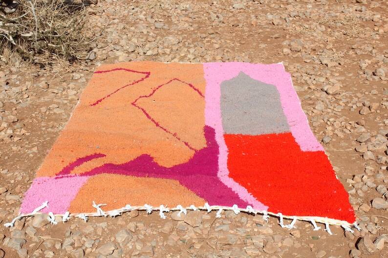 Traditional handmade Berber rug 200cm x 300cm