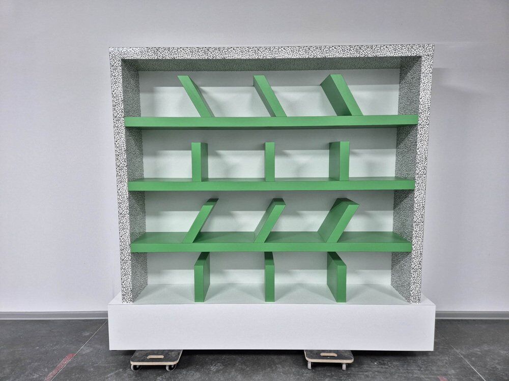 Suvretta bookcase by E. Sottsass for Memphis Milan