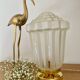 Vintage art deco globe table lamp in frosted glass