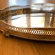 Alpaca silver metal to  lion feet and openwork borders