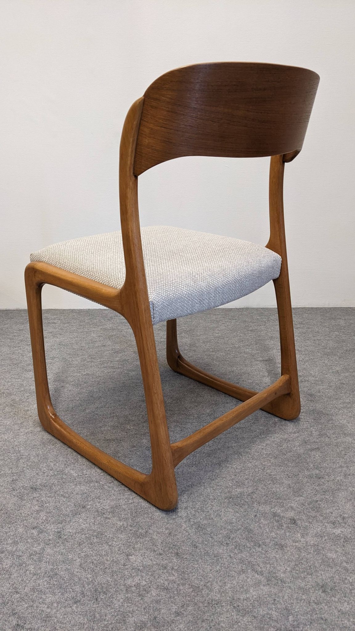Set of 4 Baumann sled chairs, France circa 1970.