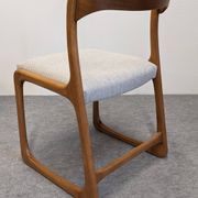 Set of 4 Baumann sled chairs, France circa 1970.