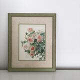 Bouquet of roses in watercolor