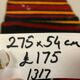 Old Turkish narrow Kilim Runner 275x54 cm, shabby chic, vintage kelim Red Black