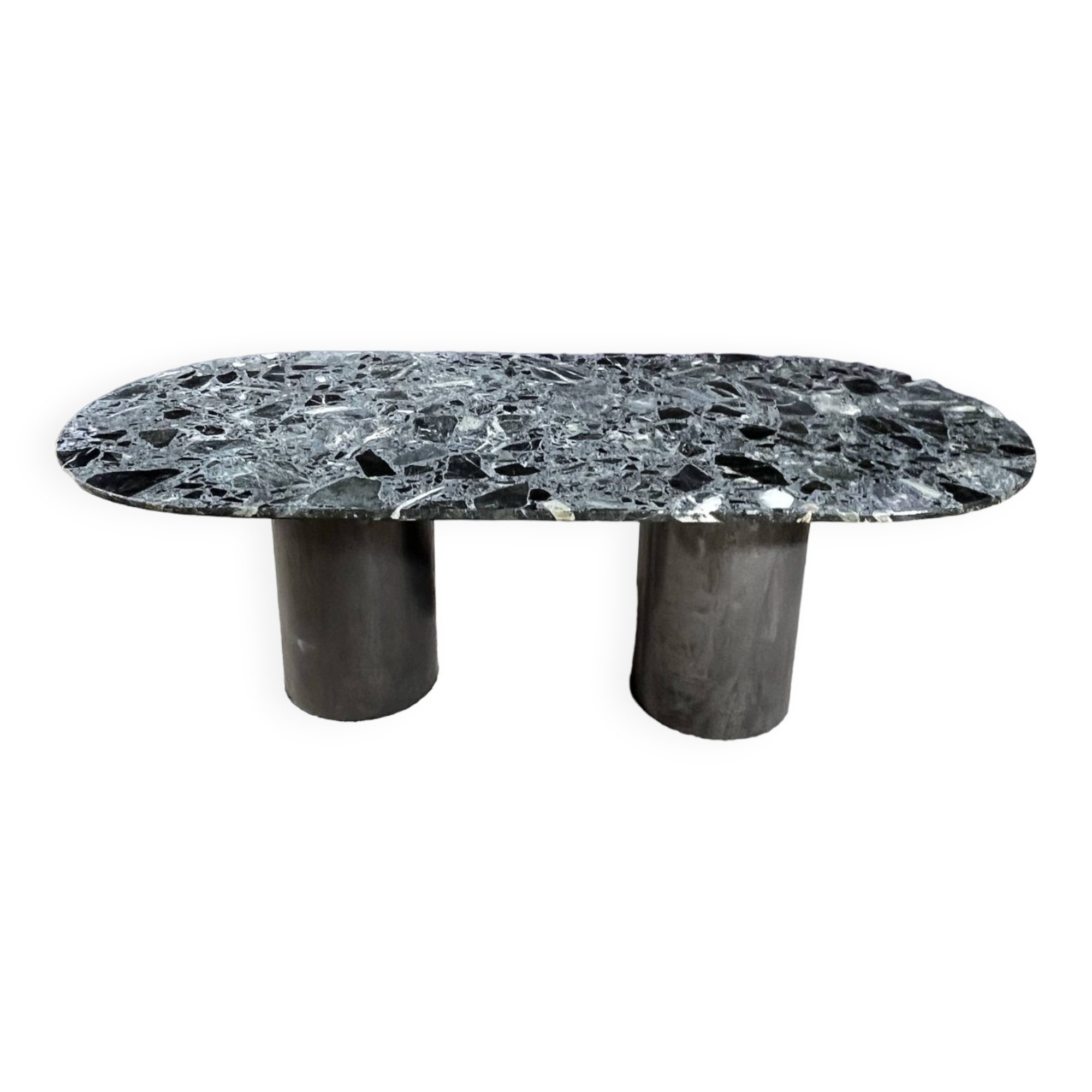 Green marble coffee table