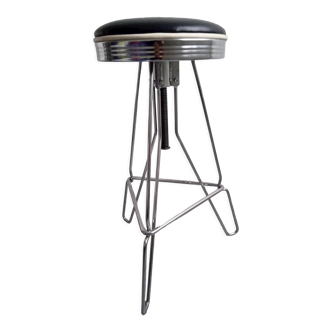 Vintage American style screw bar stool