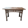 Industrial console table in cast iron and marble