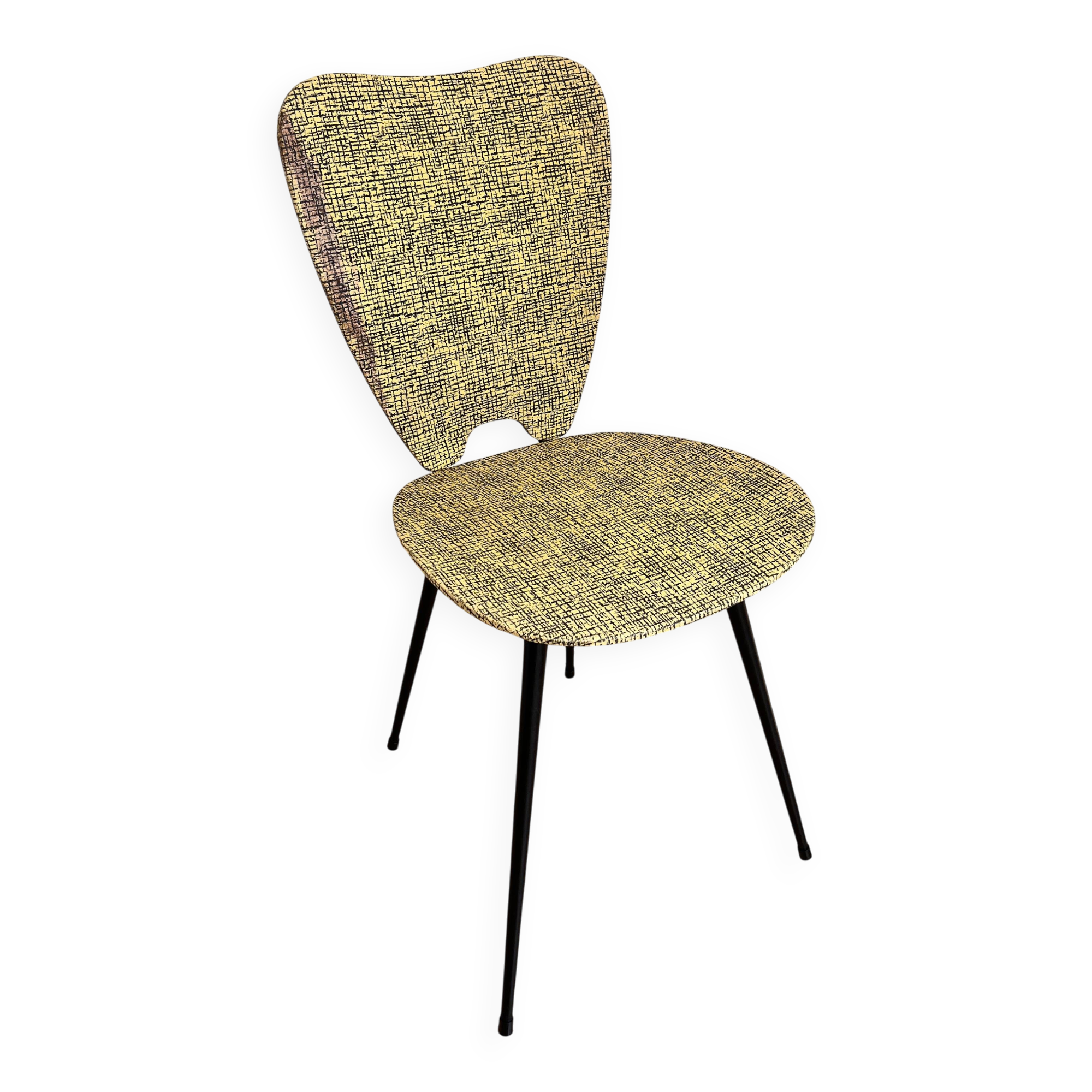 Faux leather chair assigned to Hitier.