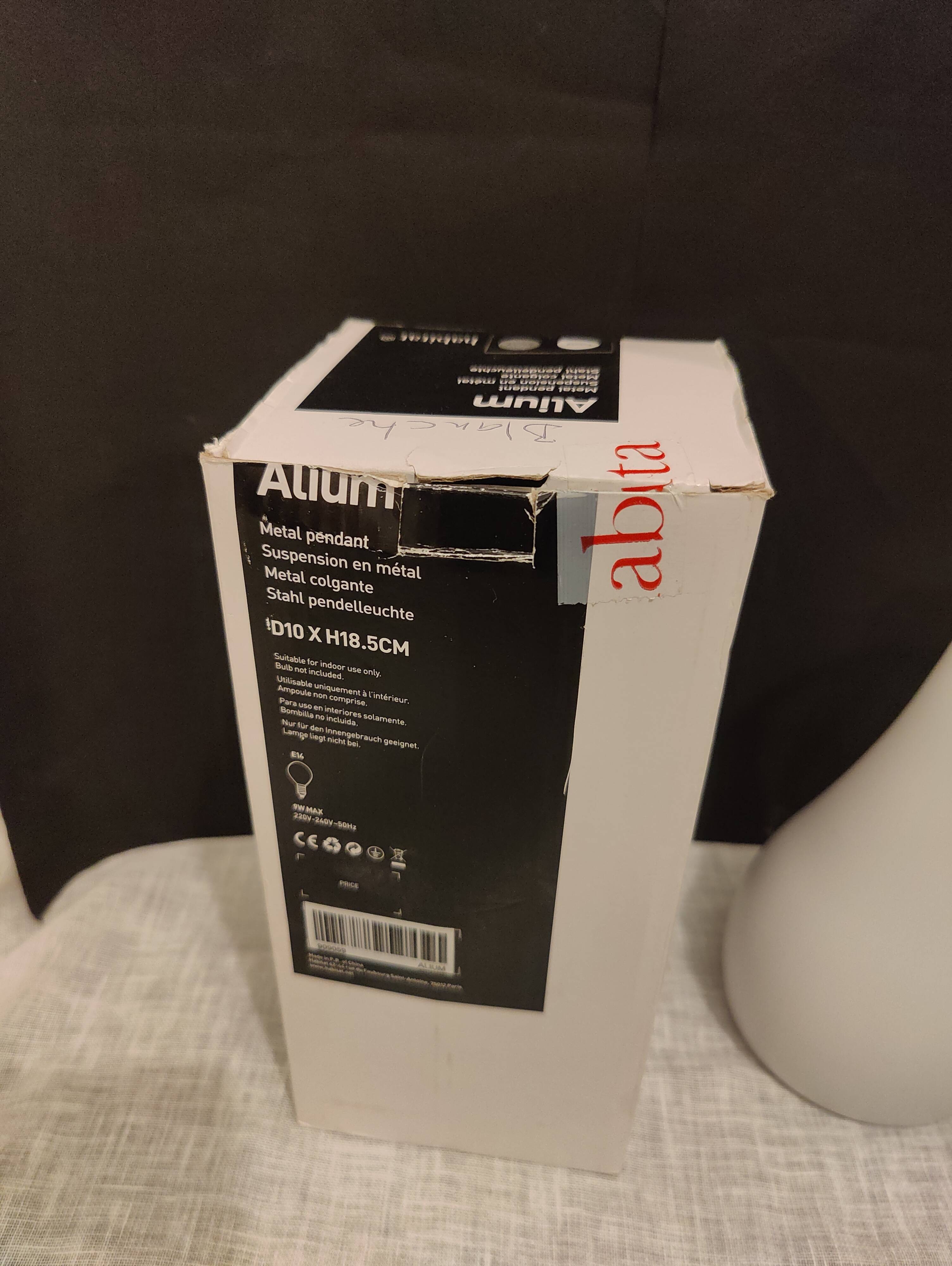 Suspension Alium Habitat white