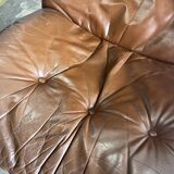 Rybo Rykken Vintage Leather Lounge Chair/Armchair/Single Seat