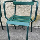 Series of 4 garden chairs