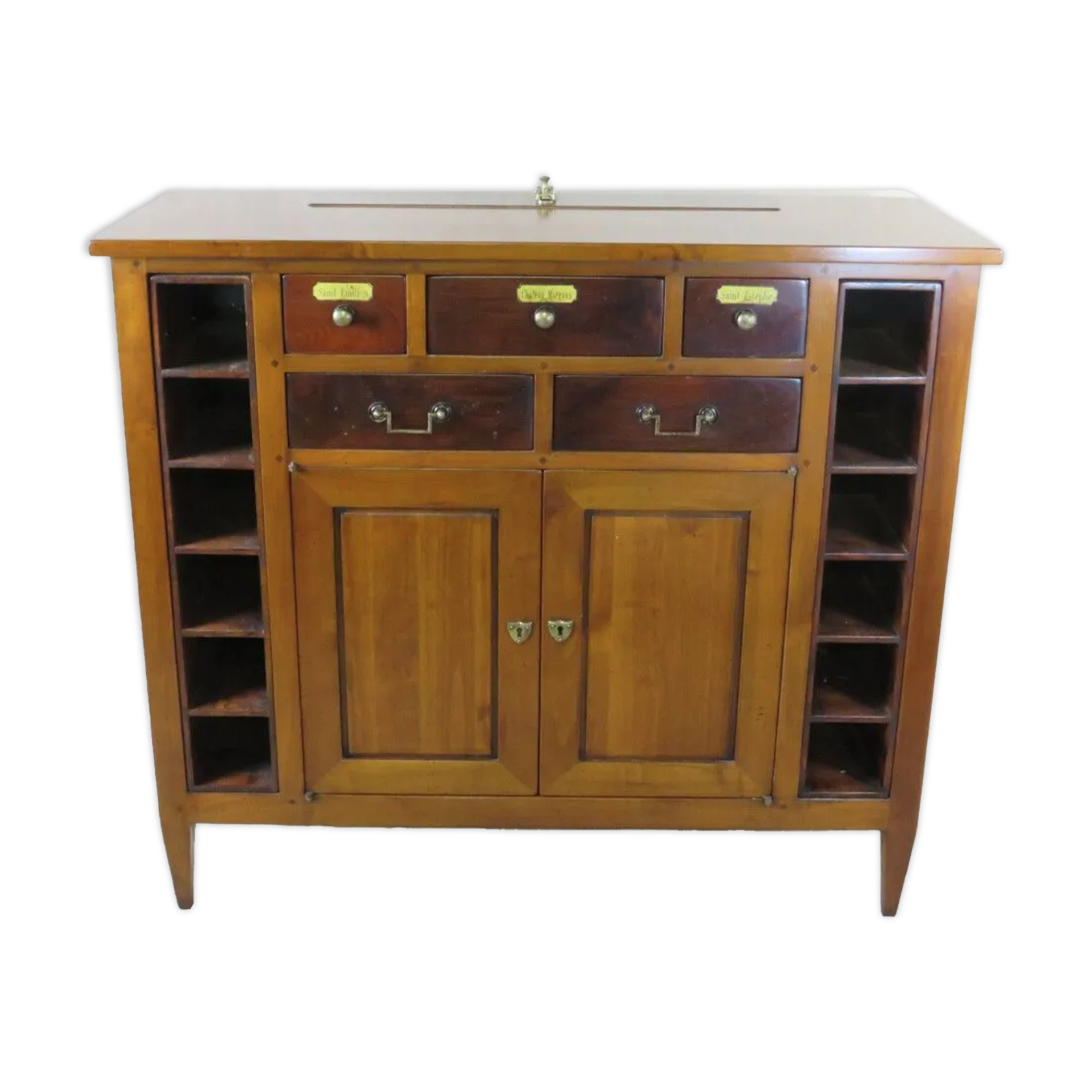 Meuble ''œnologue'' en bois