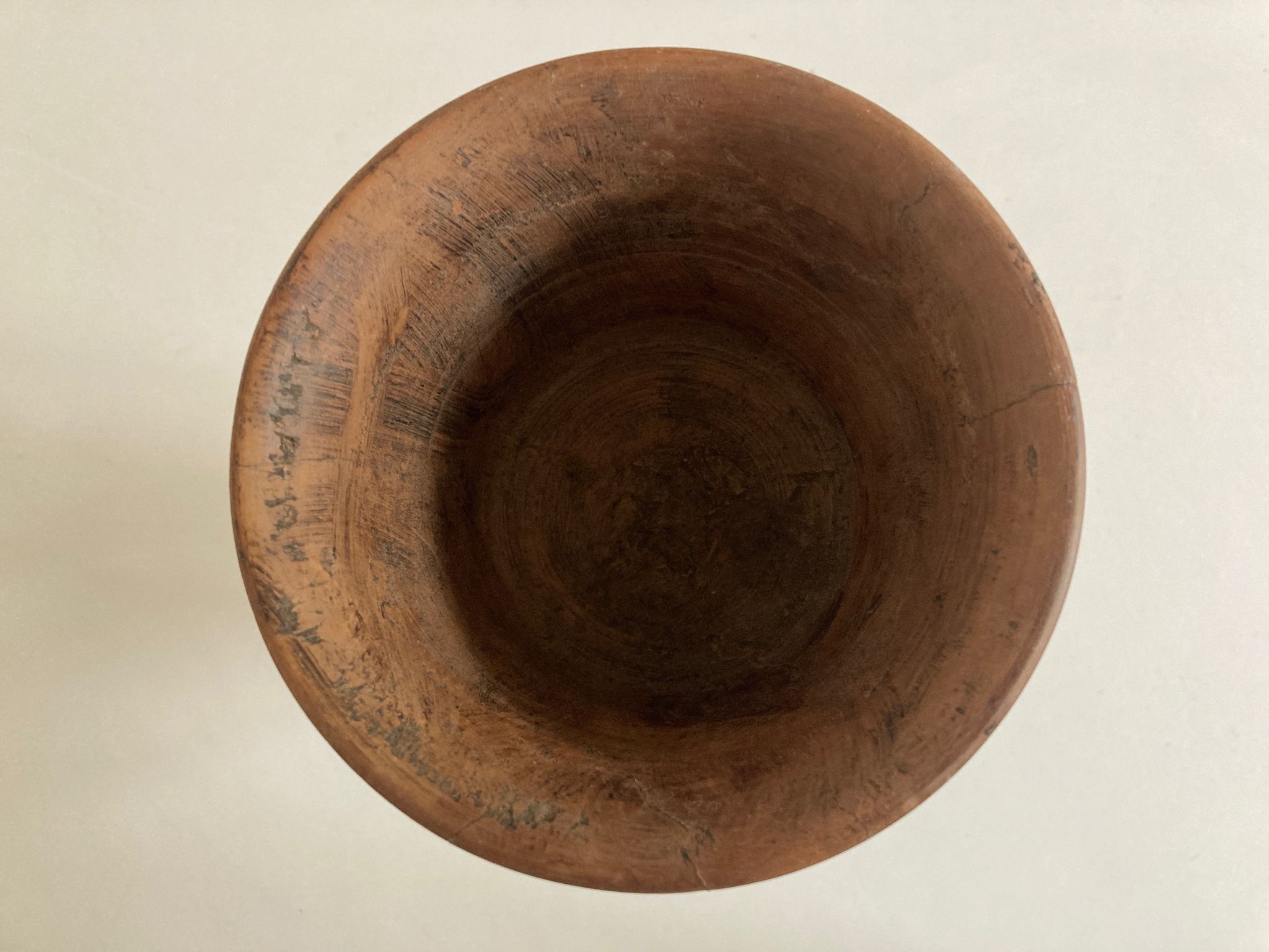Pot cover 19th neo classic solid wood turned H24cm