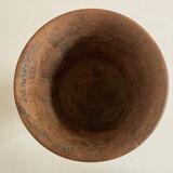 Cache pot 19e néo classique en bois massif tourné H24cm