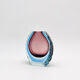 Mandruzzato Murano Sommerso Quadri-layer Outline UV Rare 70s Vase