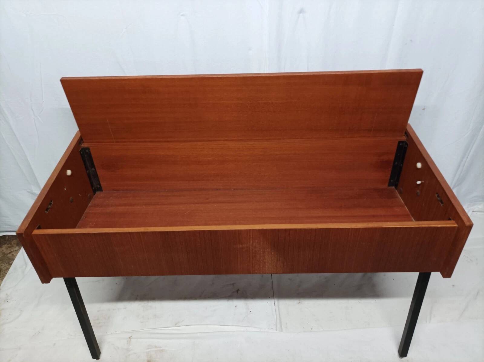 Vintage Wooden Chest Style Sewing Furniture