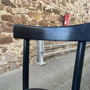 4 French chairs, Café brasserie model, curved wood from the 1970s