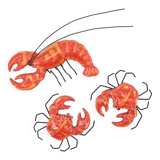 Ceramic wall lobster and crabs, Vallauris 1950s