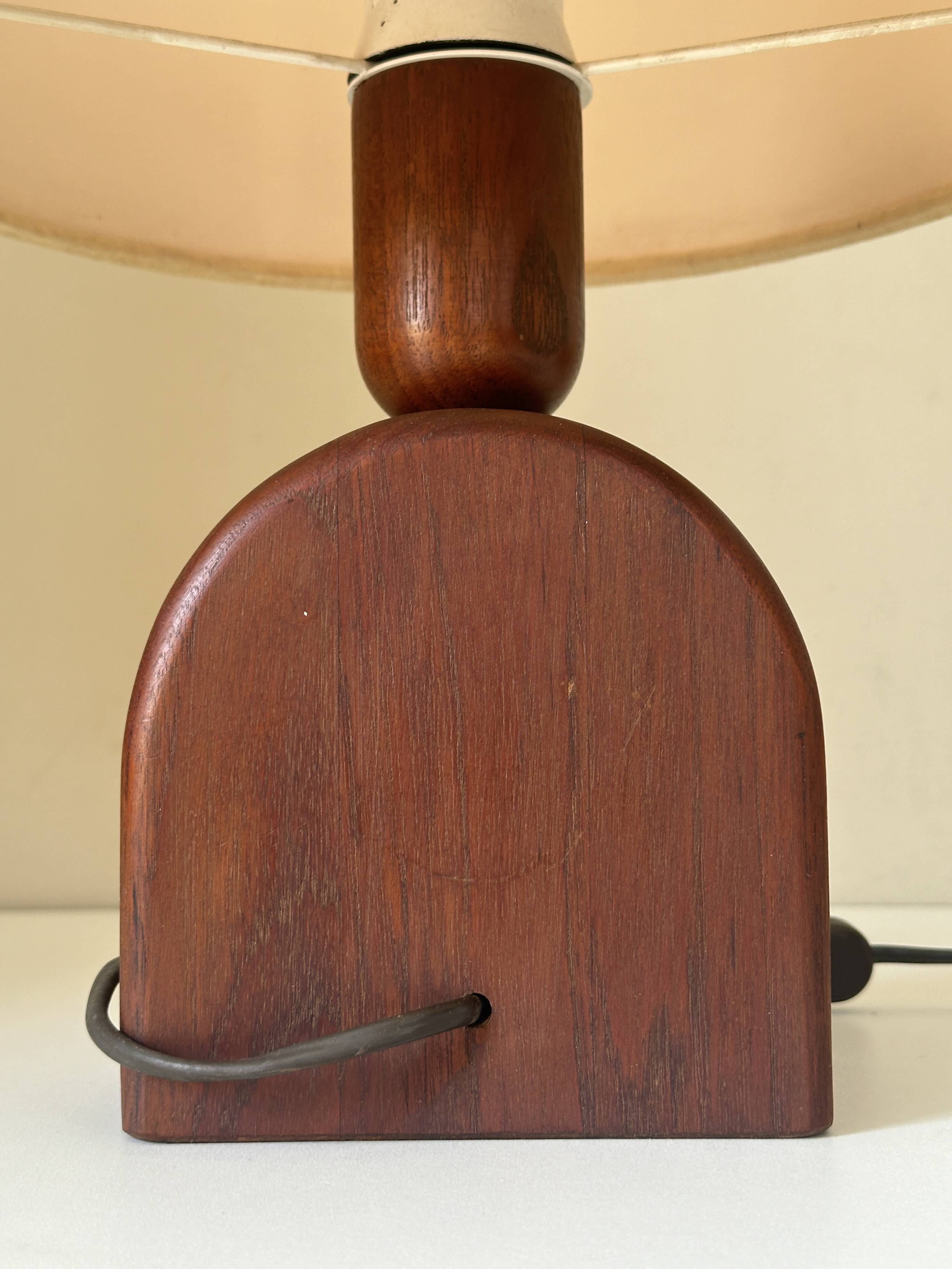 Vintage teak lamp, 60s design