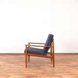 Mid-century Danish teak lounge chair by Grete Jalk of France & Søn, 1960s.